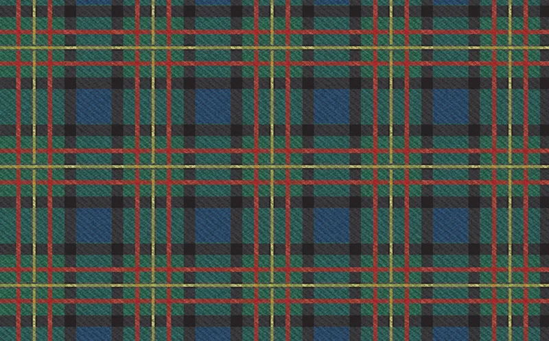 Blue tartan pattern I replicated from my family's MacLaren clan tartan.